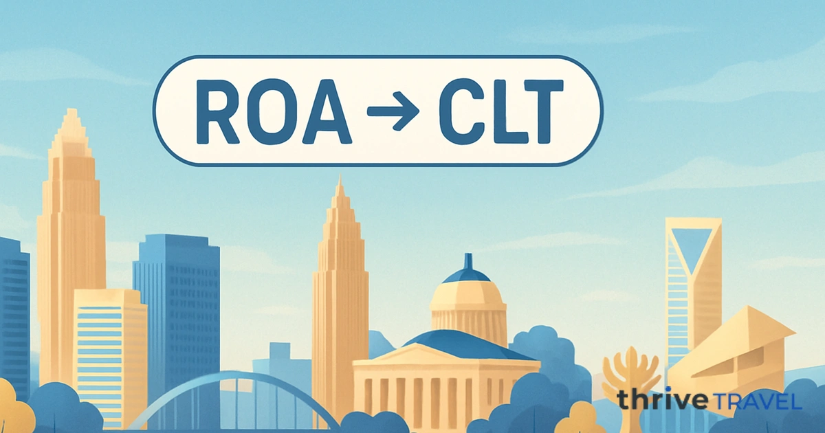 Roanoke to Charlotte