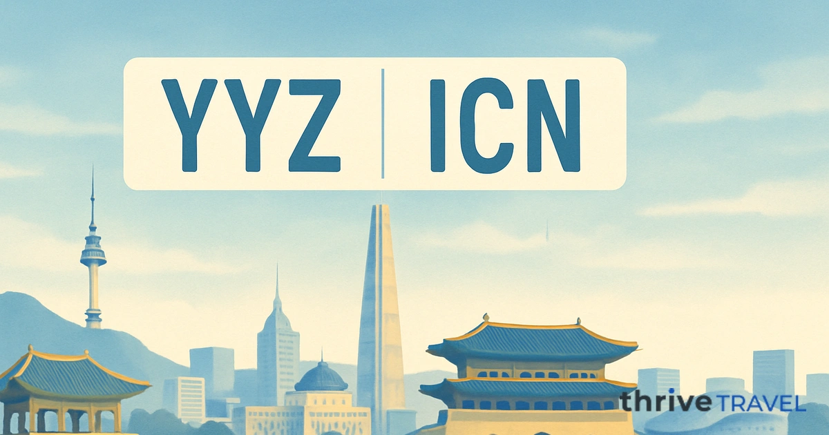 Toronto to Seoul
