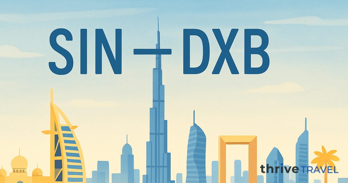 Singapore to Dubai