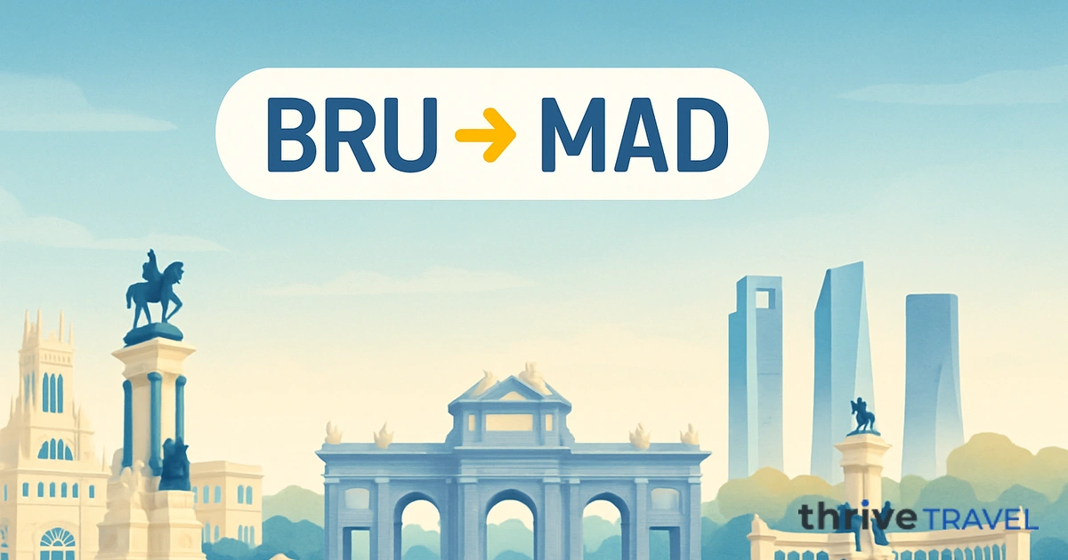 Brussels to Madrid