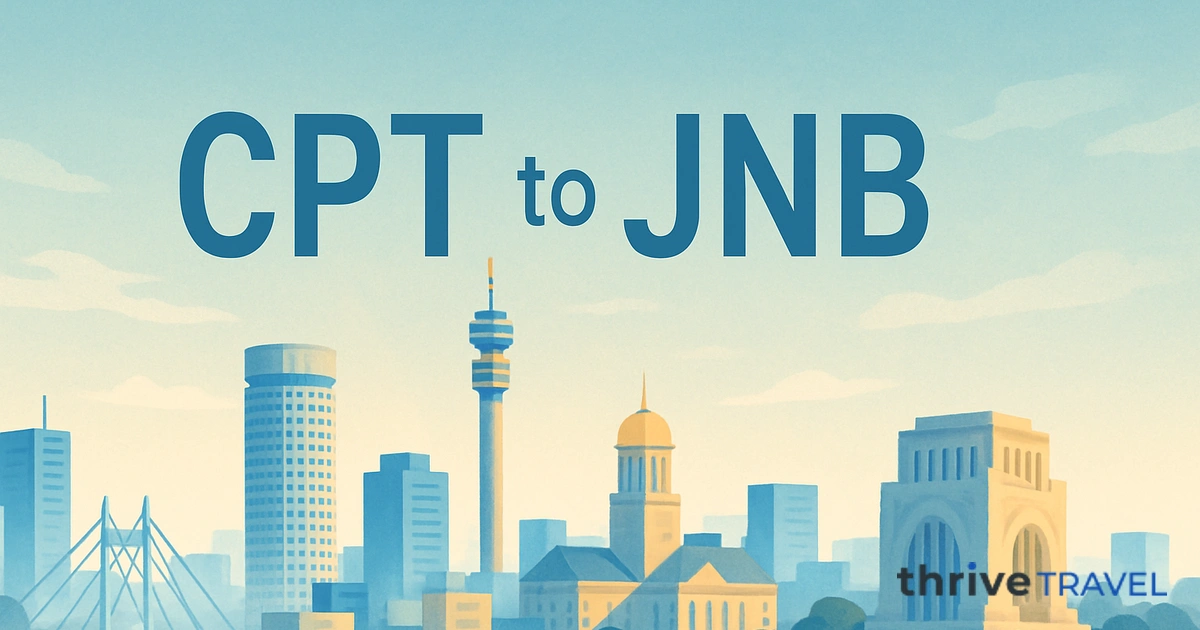 Cape Town to Johannesburg