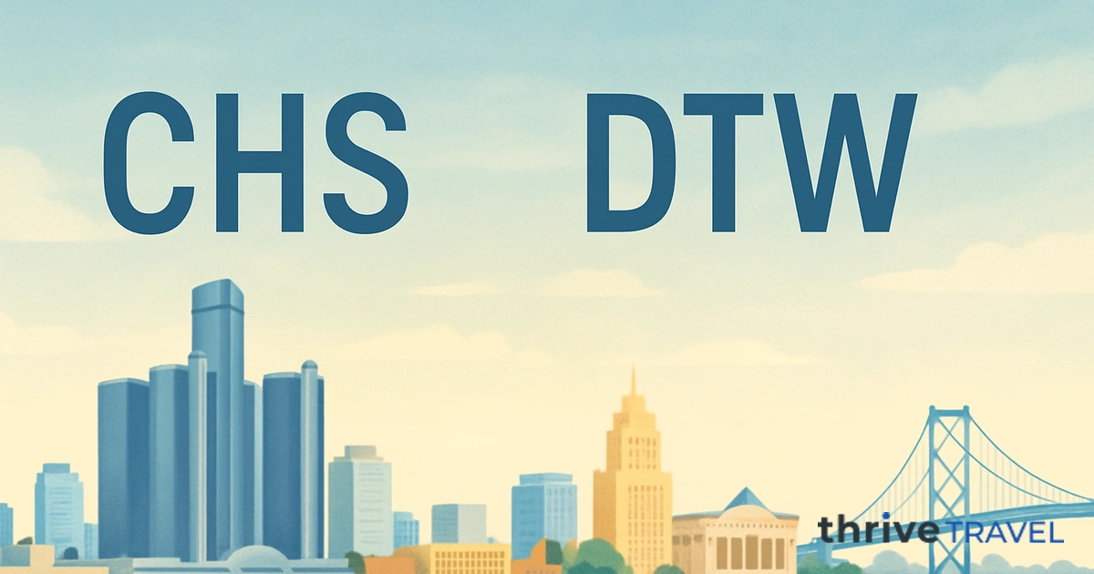 Charleston to Detroit