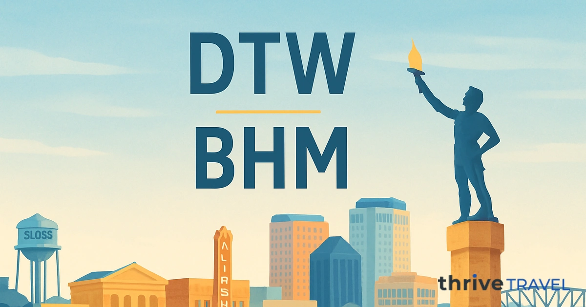 Detroit to Birmingham