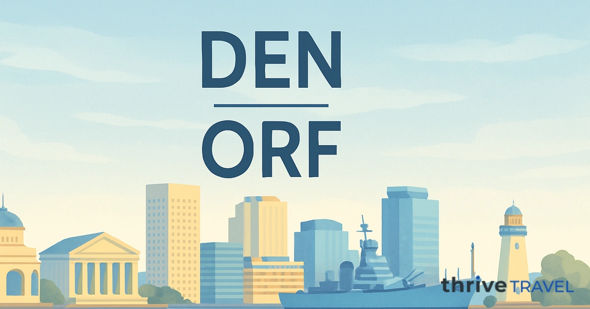 Denver to Norfolk