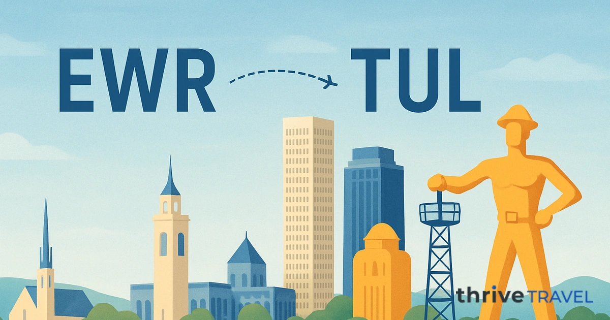 Newark to Tulsa
