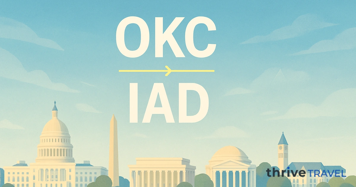 Oklahoma City to Washington