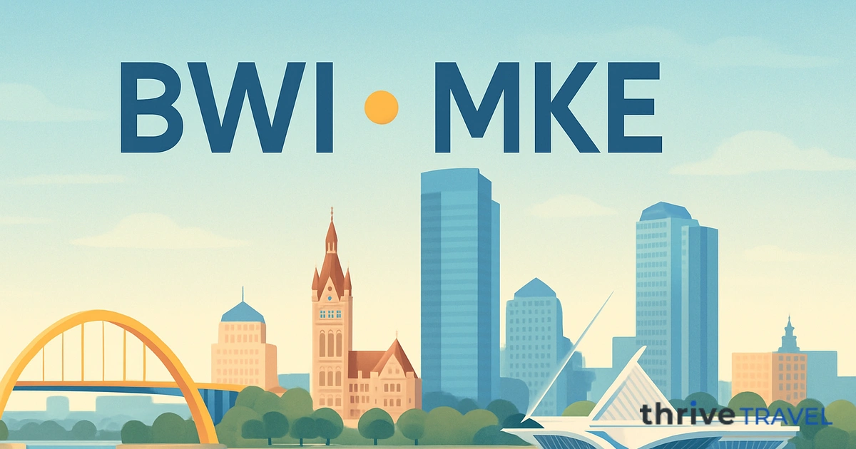 Baltimore to Milwaukee