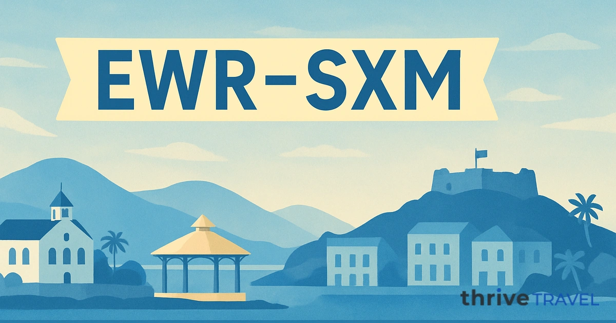 Newark to Saint Martin