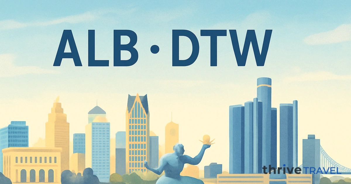 Albany to Detroit