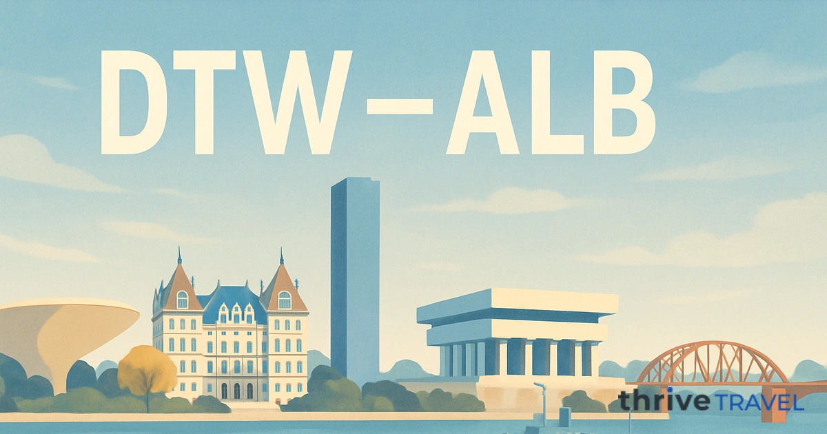 Detroit to Albany