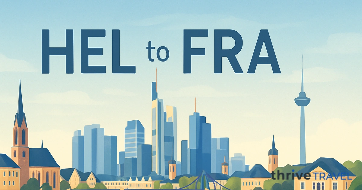 Helsinki to Frankfurt