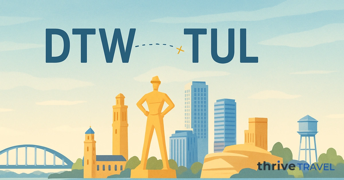Detroit to Tulsa