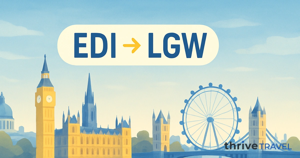 Edinburgh to London Gatwick