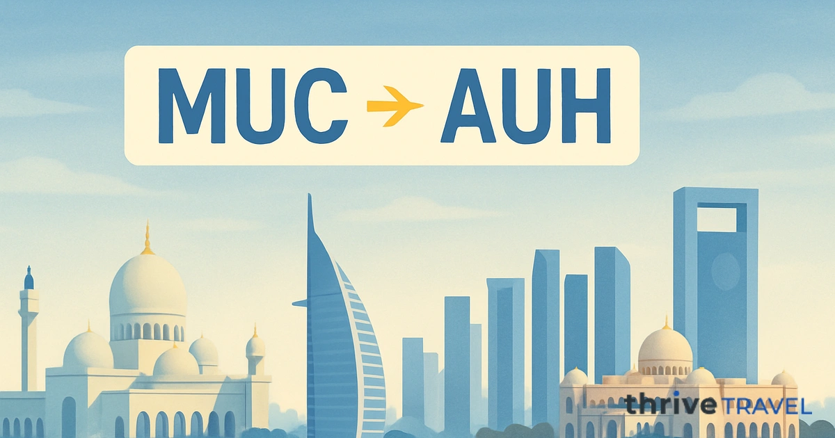 Munich to Abu Dhabi