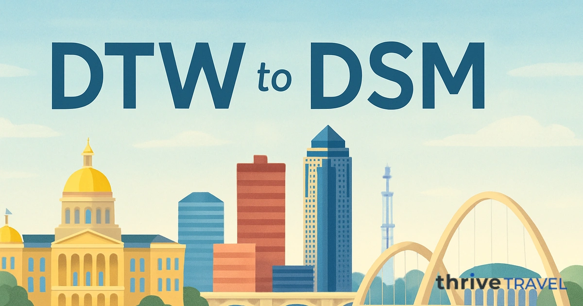 Detroit to Des Moines