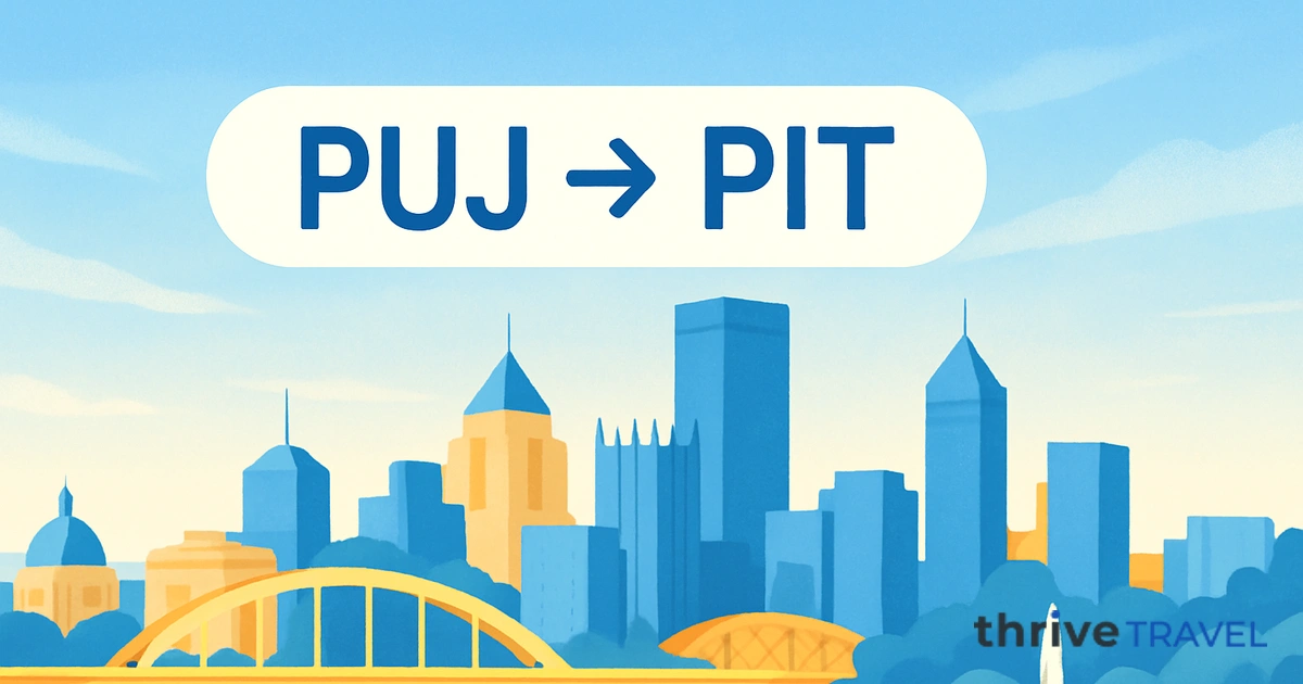 Punta Cana to Pittsburgh
