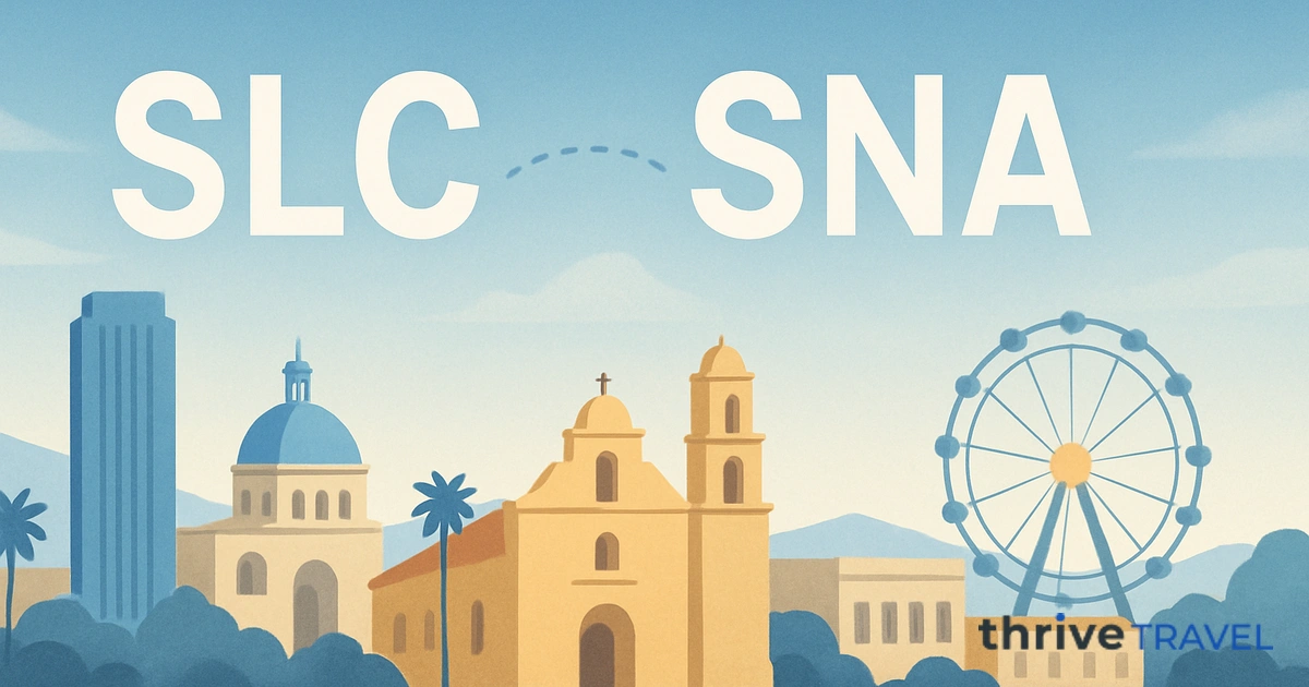 Salt Lake City to Santa Ana