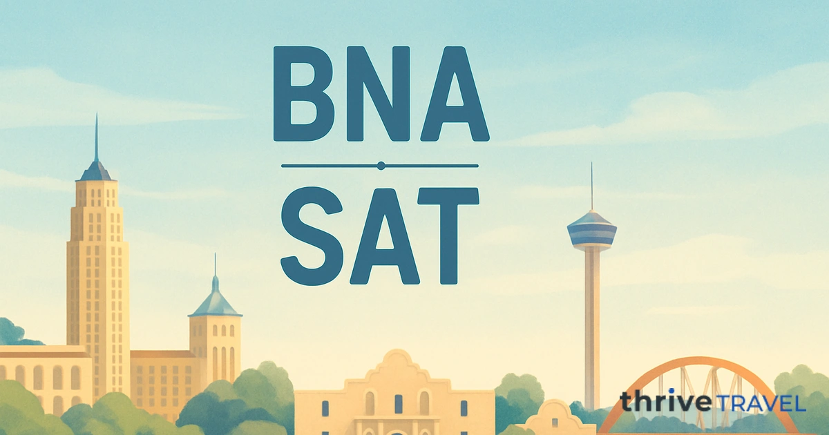 Nashville to San Antonio