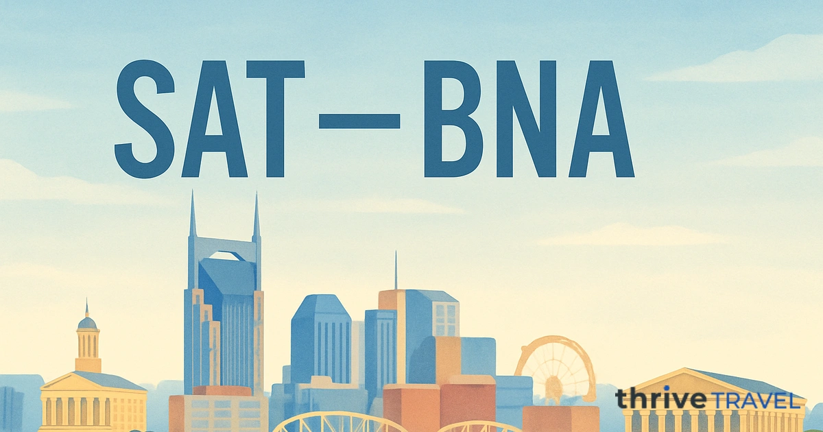 San Antonio to Nashville