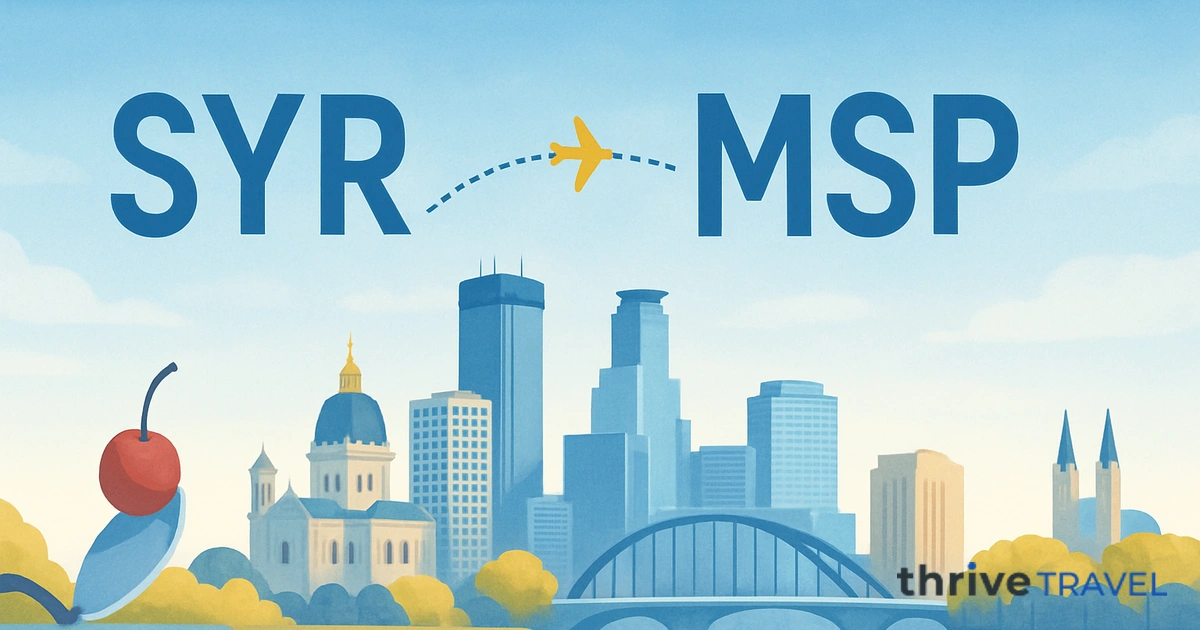 Syracuse to Minneapolis