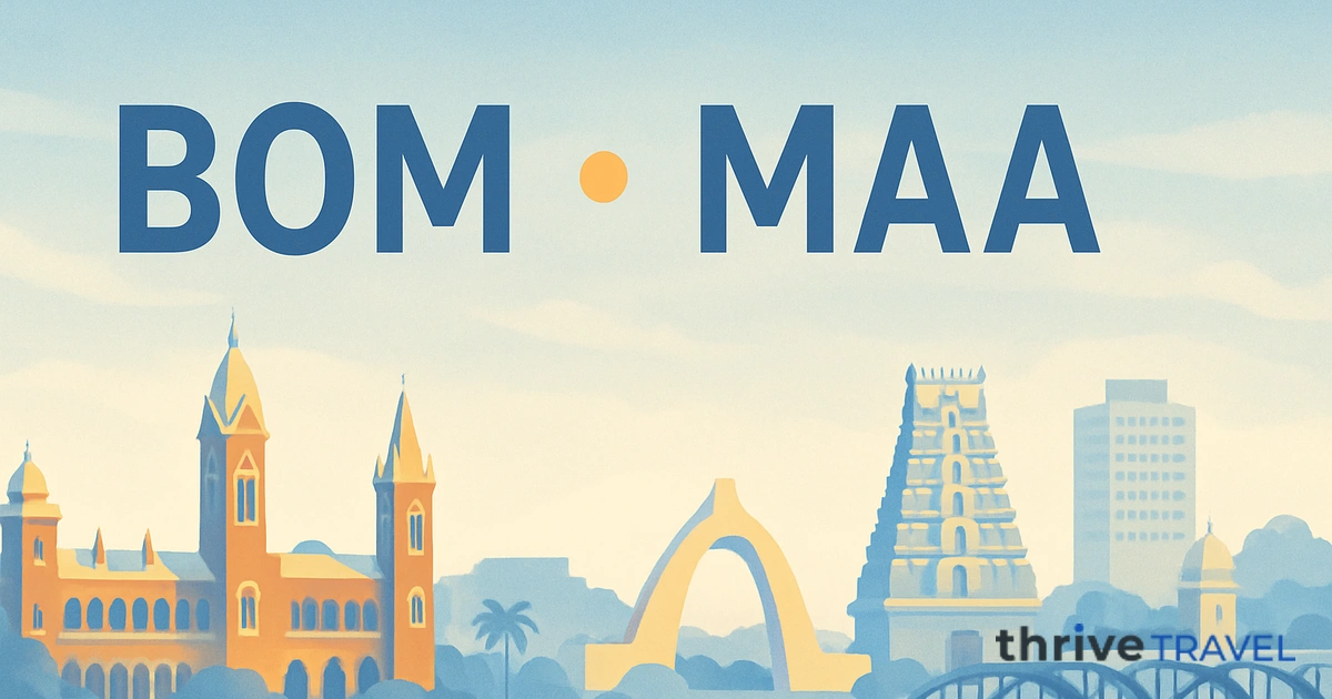 Mumbai to Chennai