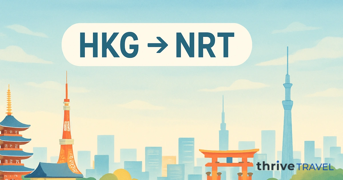 Hong Kong to Tokyo