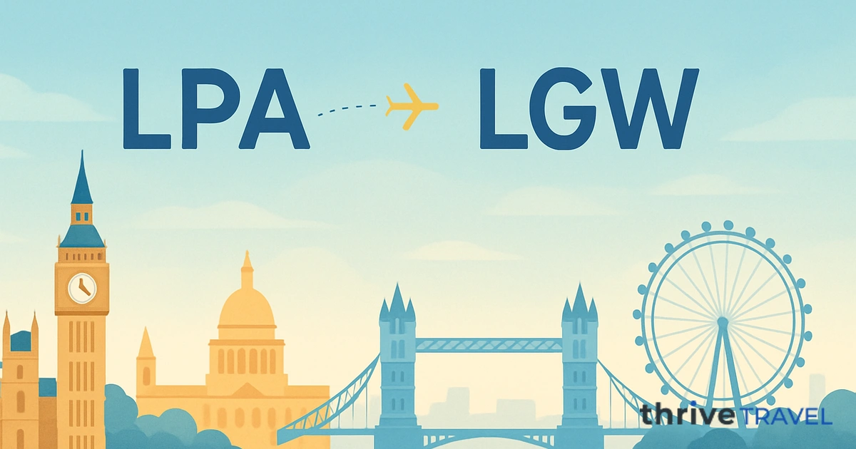 Las Palmas to London Gatwick