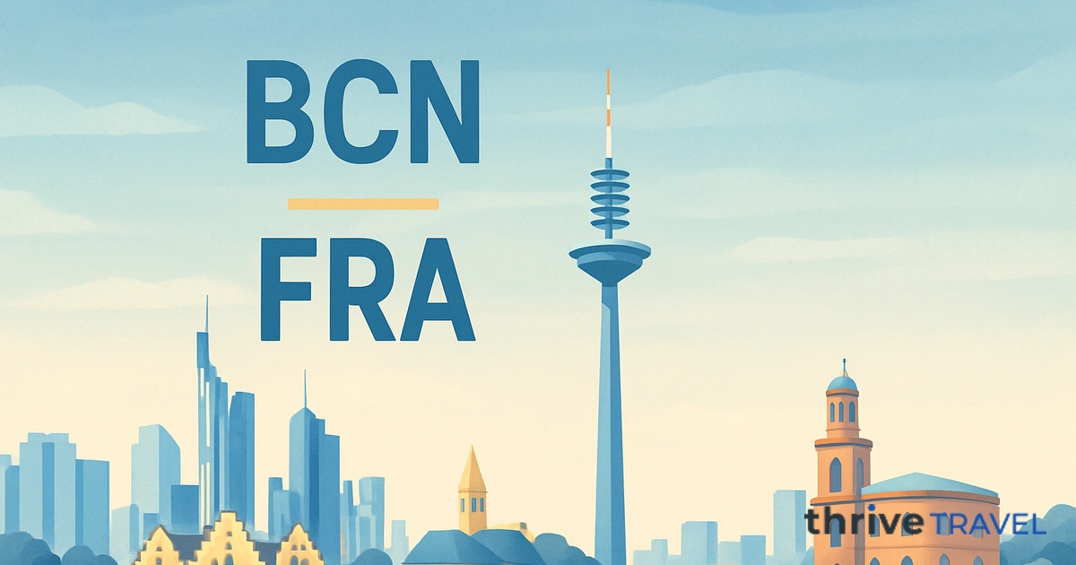 Barcelona to Frankfurt