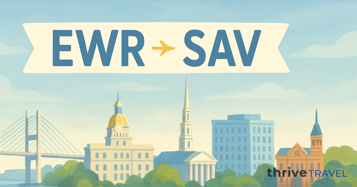 Newark to Savannah