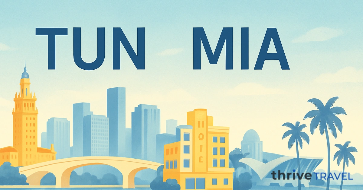 Tunis to Miami