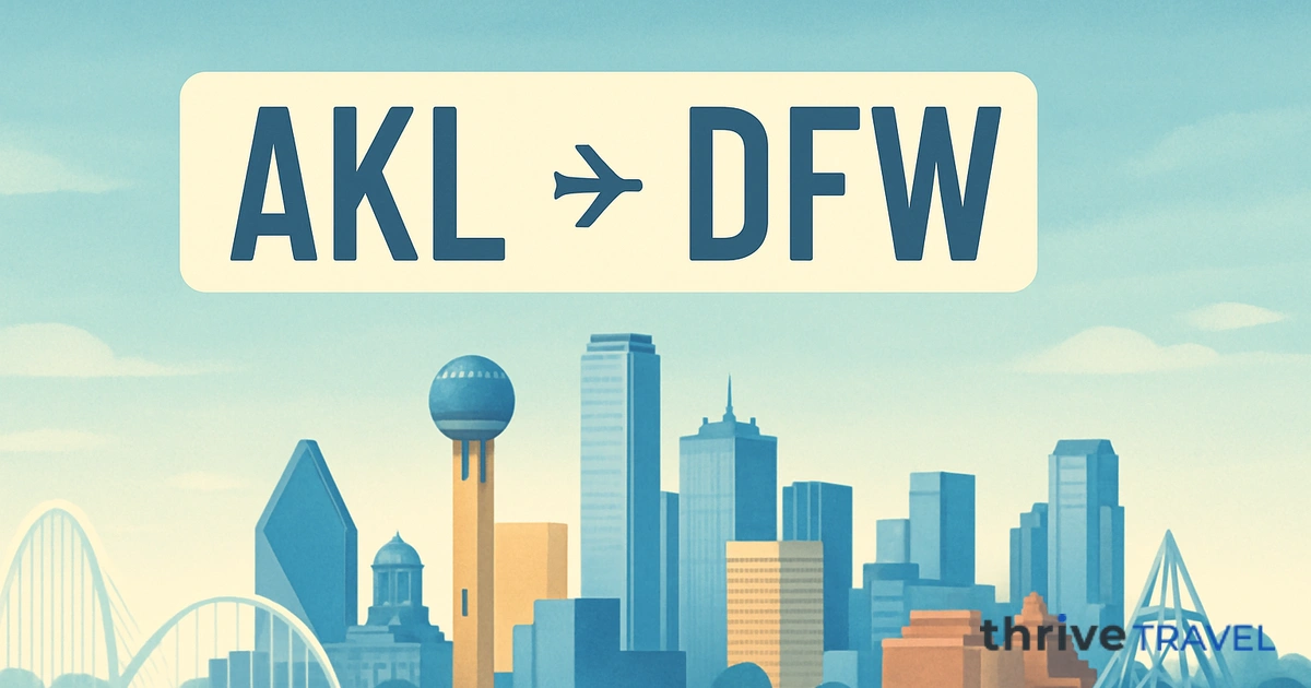 Auckland to Dallas