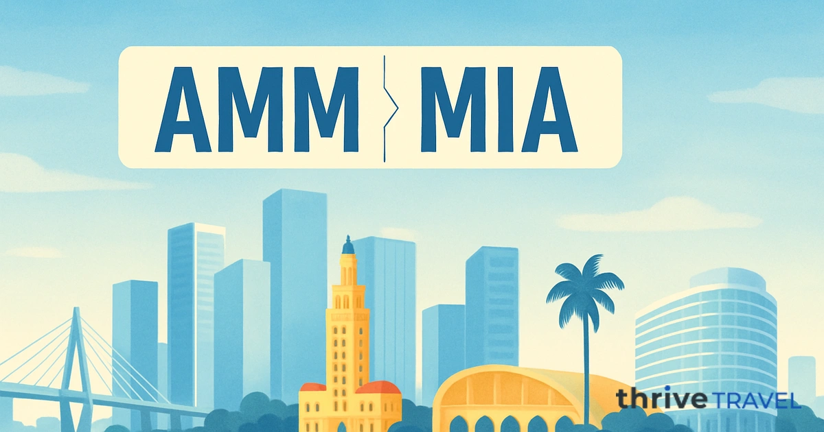 Amman to Miami