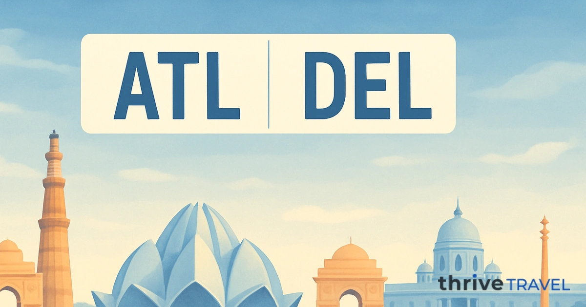 Atlanta to Delhi