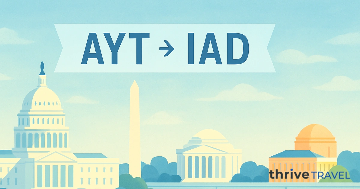 Antalya to Washington