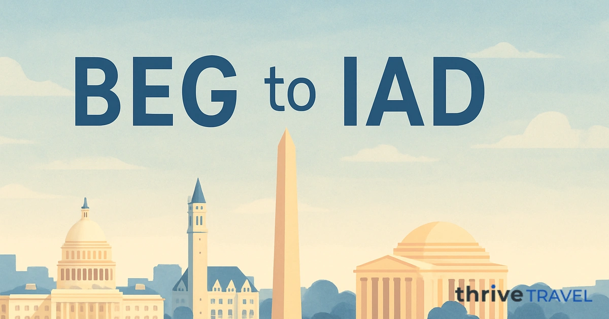 Belgrade to Washington