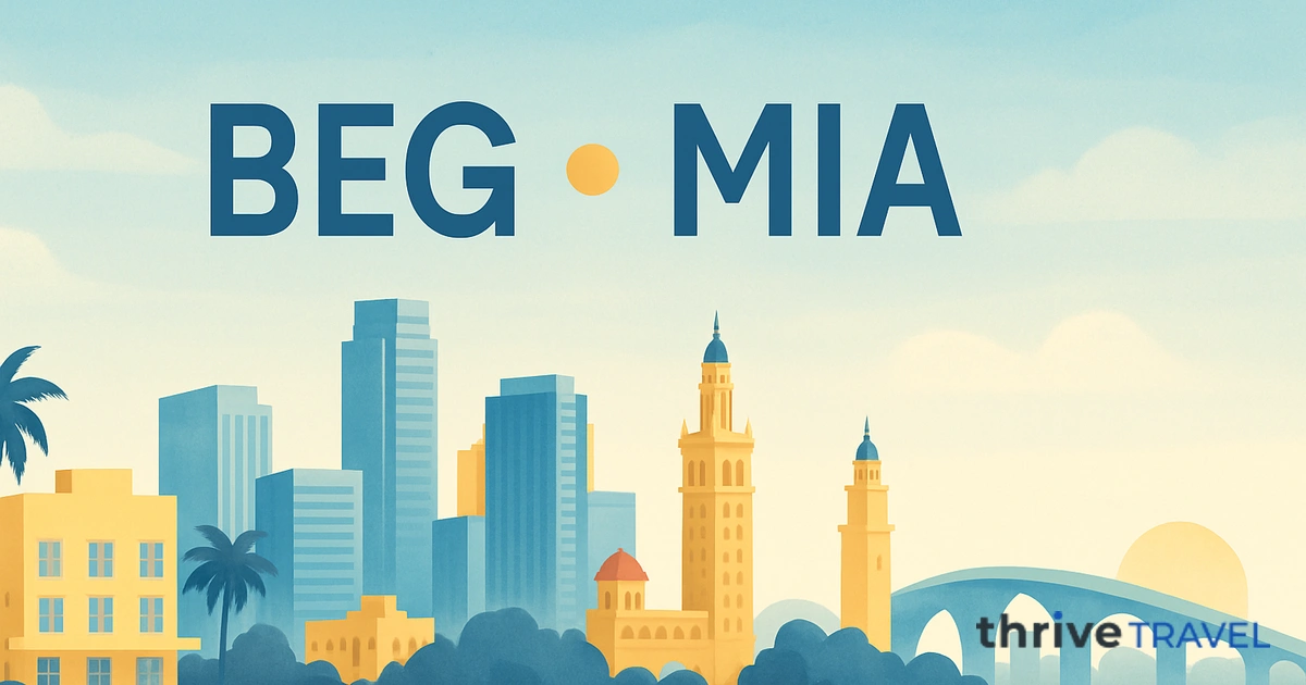 Belgrade to Miami