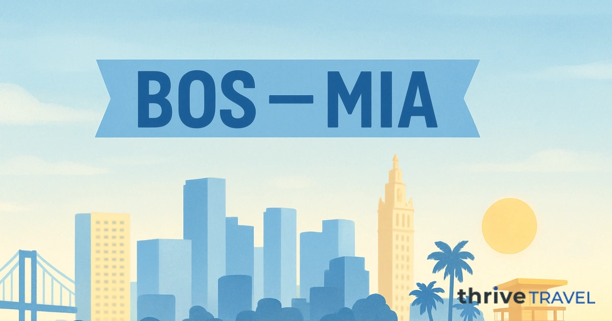 Boston to Miami