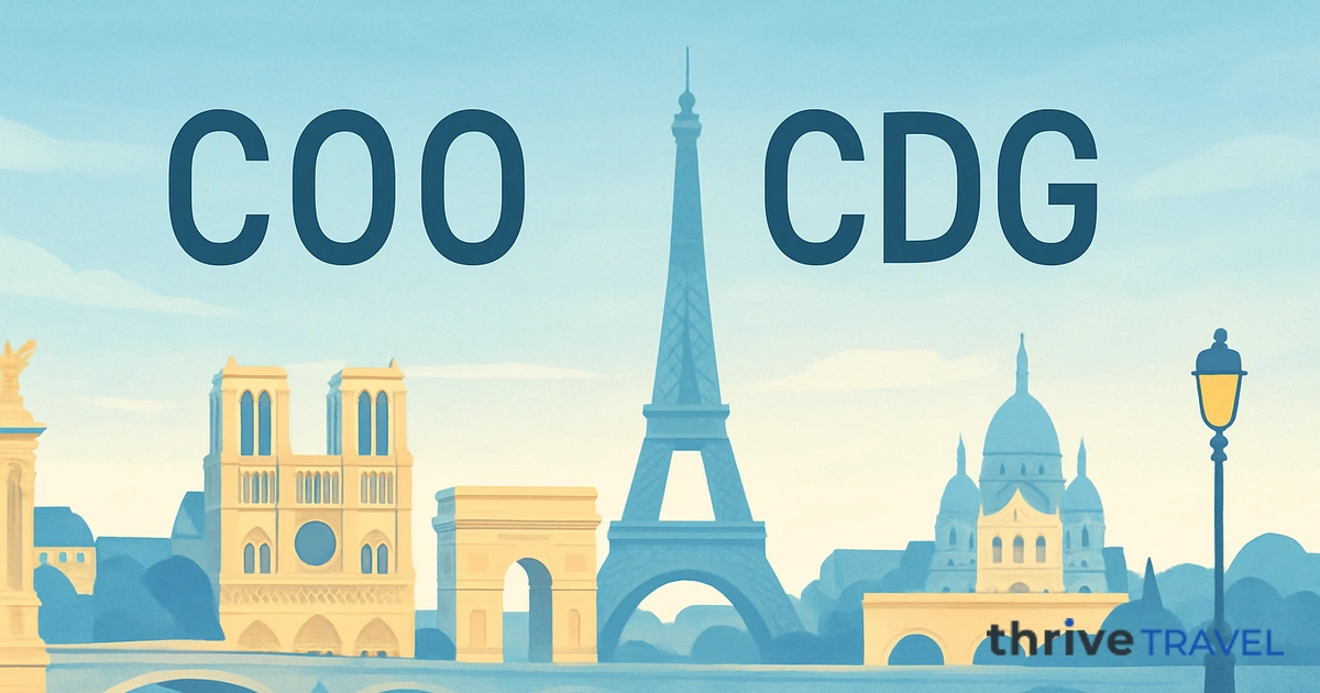 Cotonou to Paris