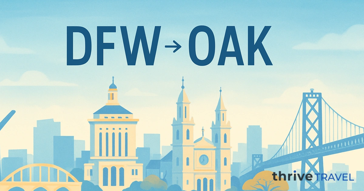 Dallas to Oakland