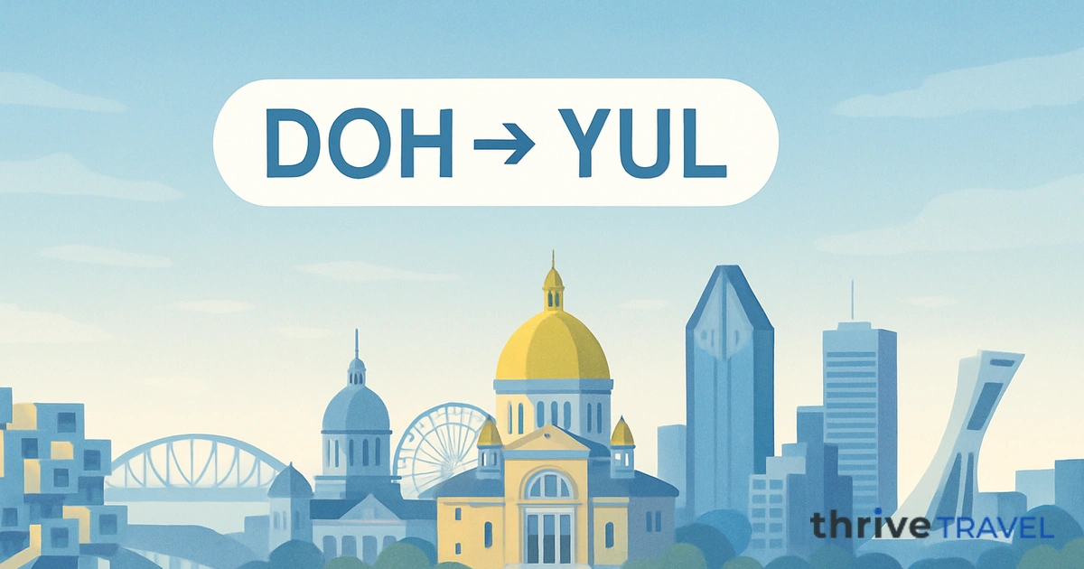 Doha to Montreal