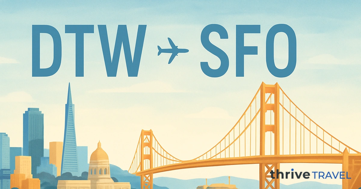 Detroit to San Francisco