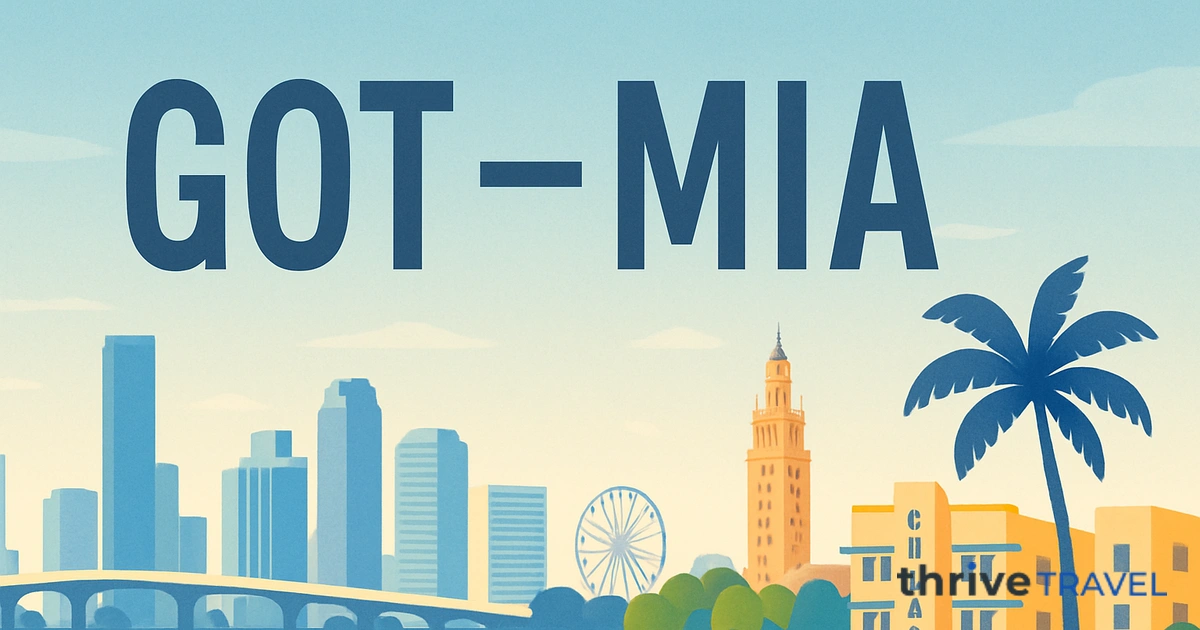 Gothenburg to Miami
