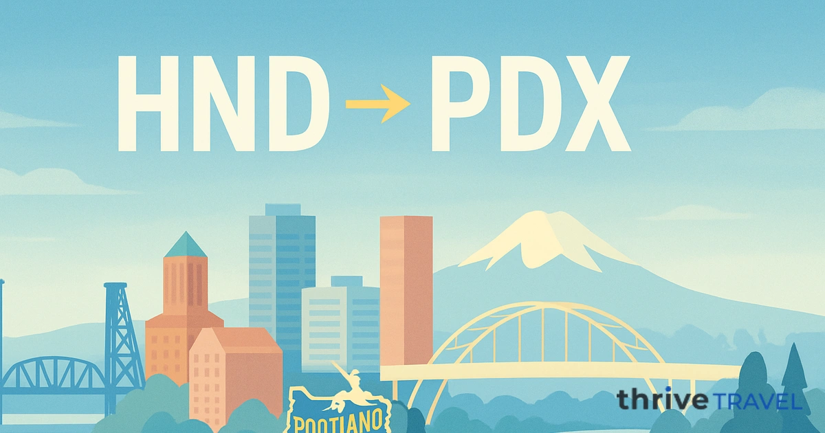 Tokyo to Portland