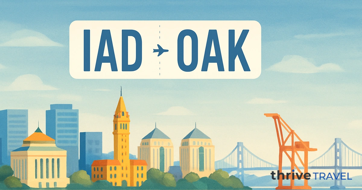 Washington to Oakland