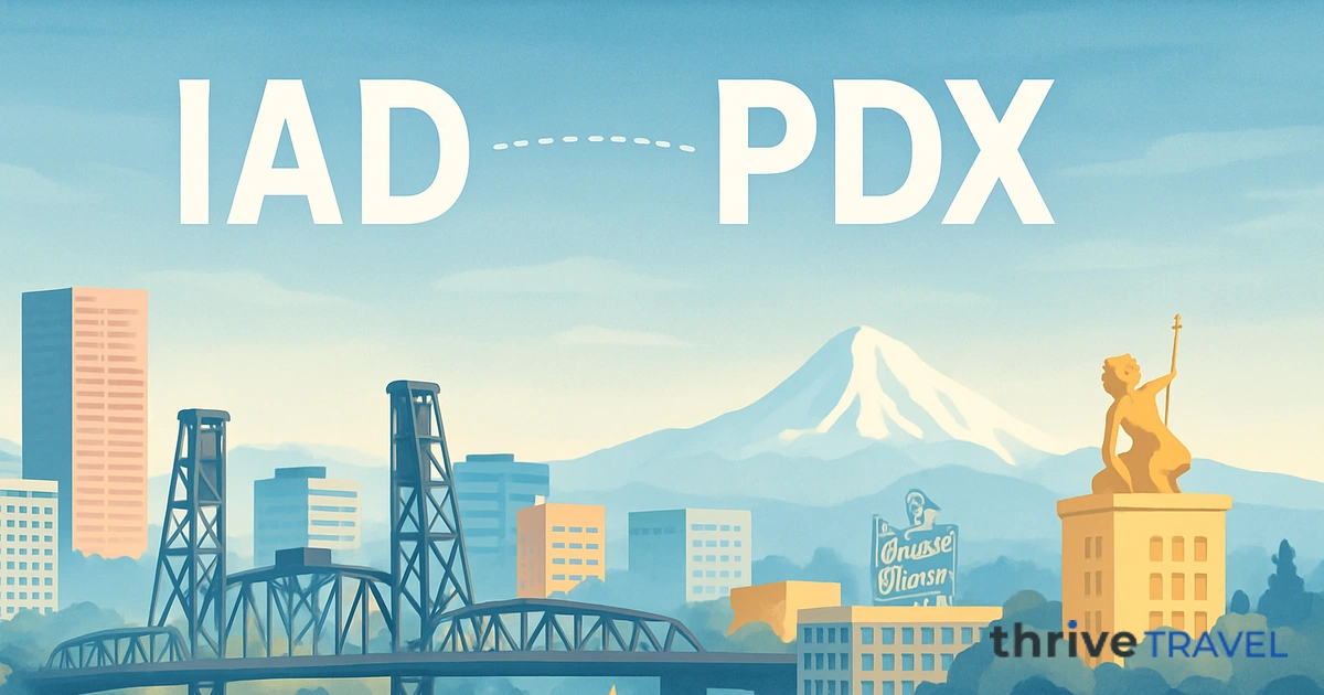 Washington to Portland