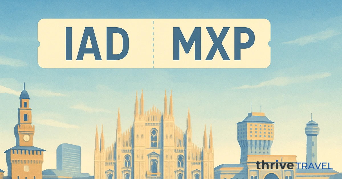 Washington to Milan