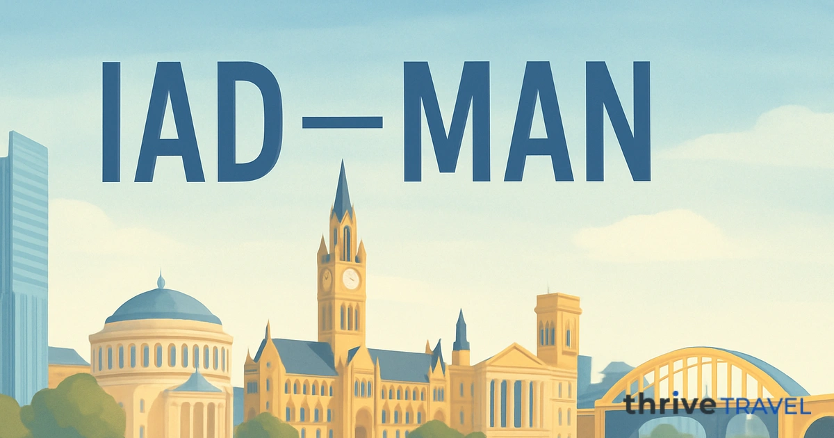 Washington to Manchester