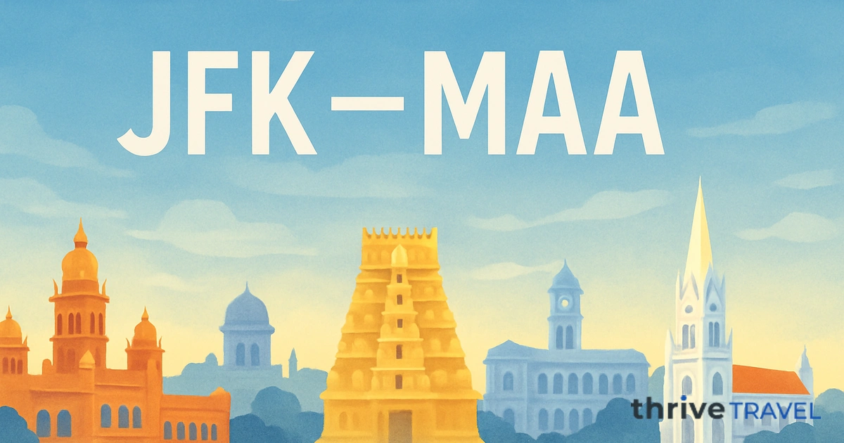 New York to Chennai