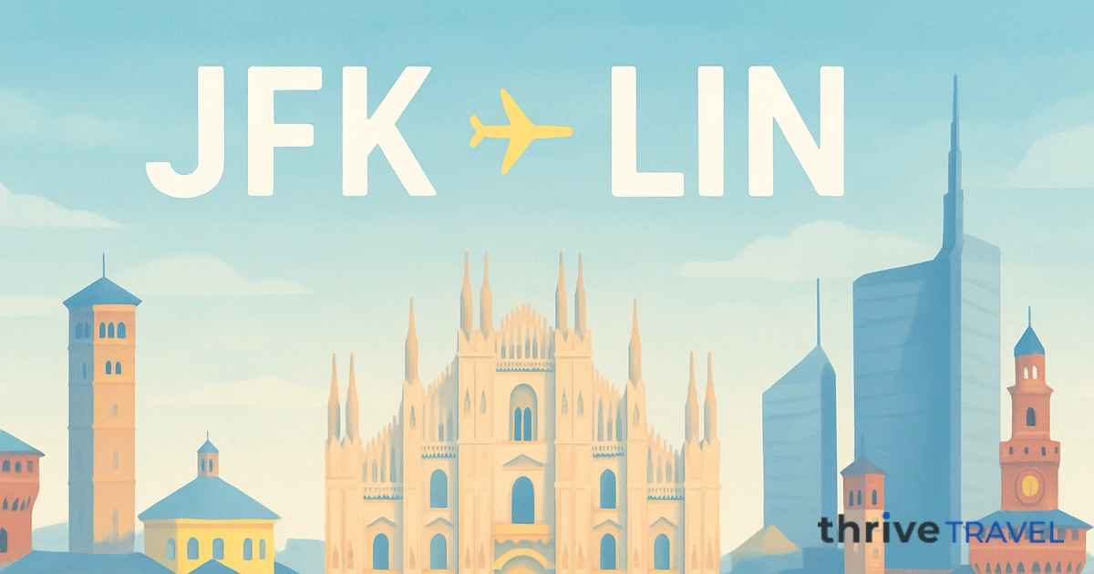 New York to Milan
