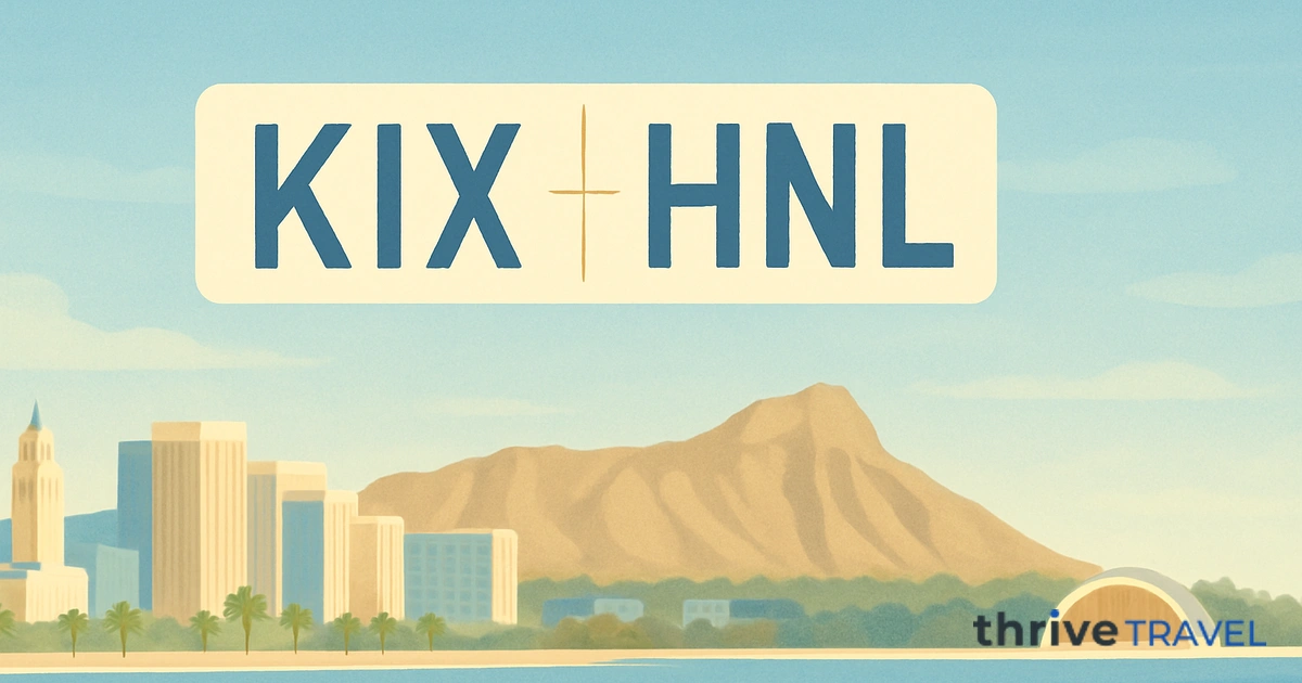 Osaka to Honolulu